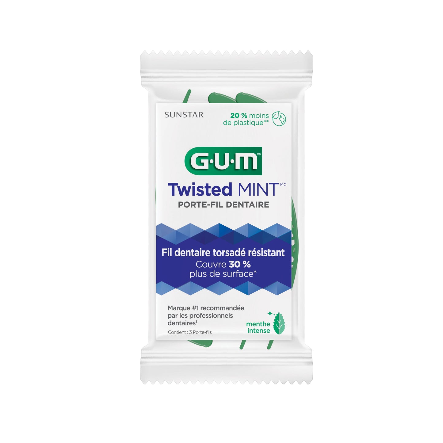 828 : Fil dentaire GUM® Twisted Mint™
