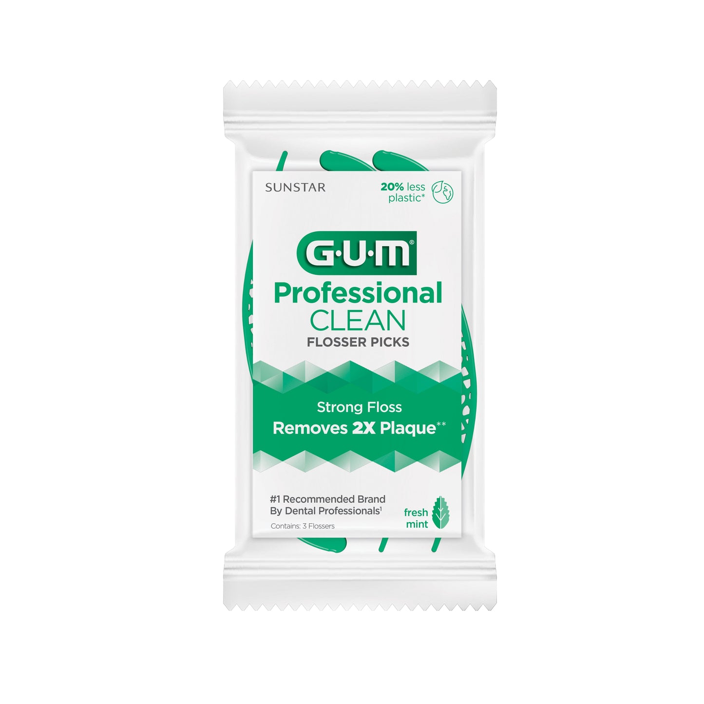 891 : Fil dentaire professionnel CLEAN FLOSSERS MENTHE (48 paquets de 3) 