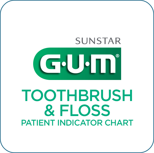 GUM Toothbursh and Floss Patient Indicator Chart