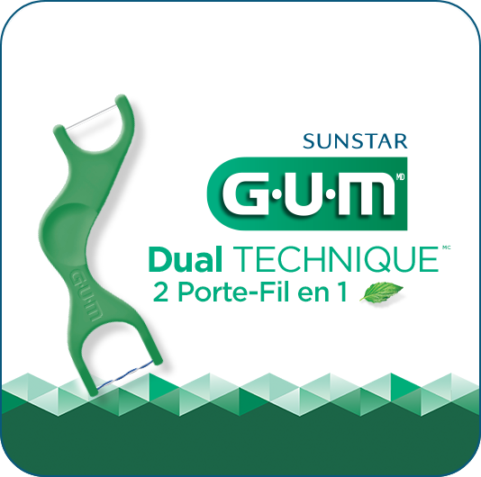 GUM Dual Technique 2 porte-fil en 1r
