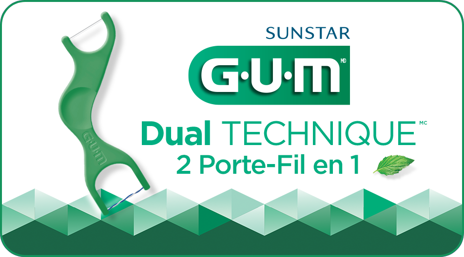 GUM Dual Technique 2 Porte-Fil en 1