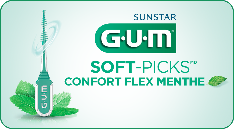 GUM Soft-Picks Confort flex menthe